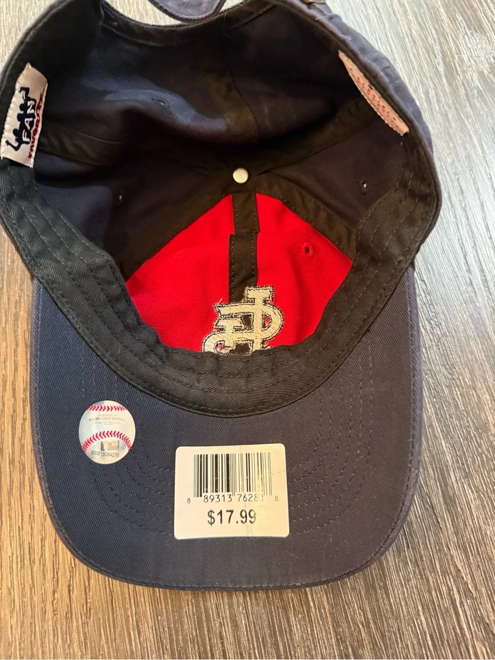 NWT - St. Louis Cardinals Red and Navy with Sequin Logo Women's Hat